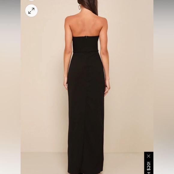 Lulus Dedicated to Glamour Black Strapless Maxi Dress - Picture 3 of 5